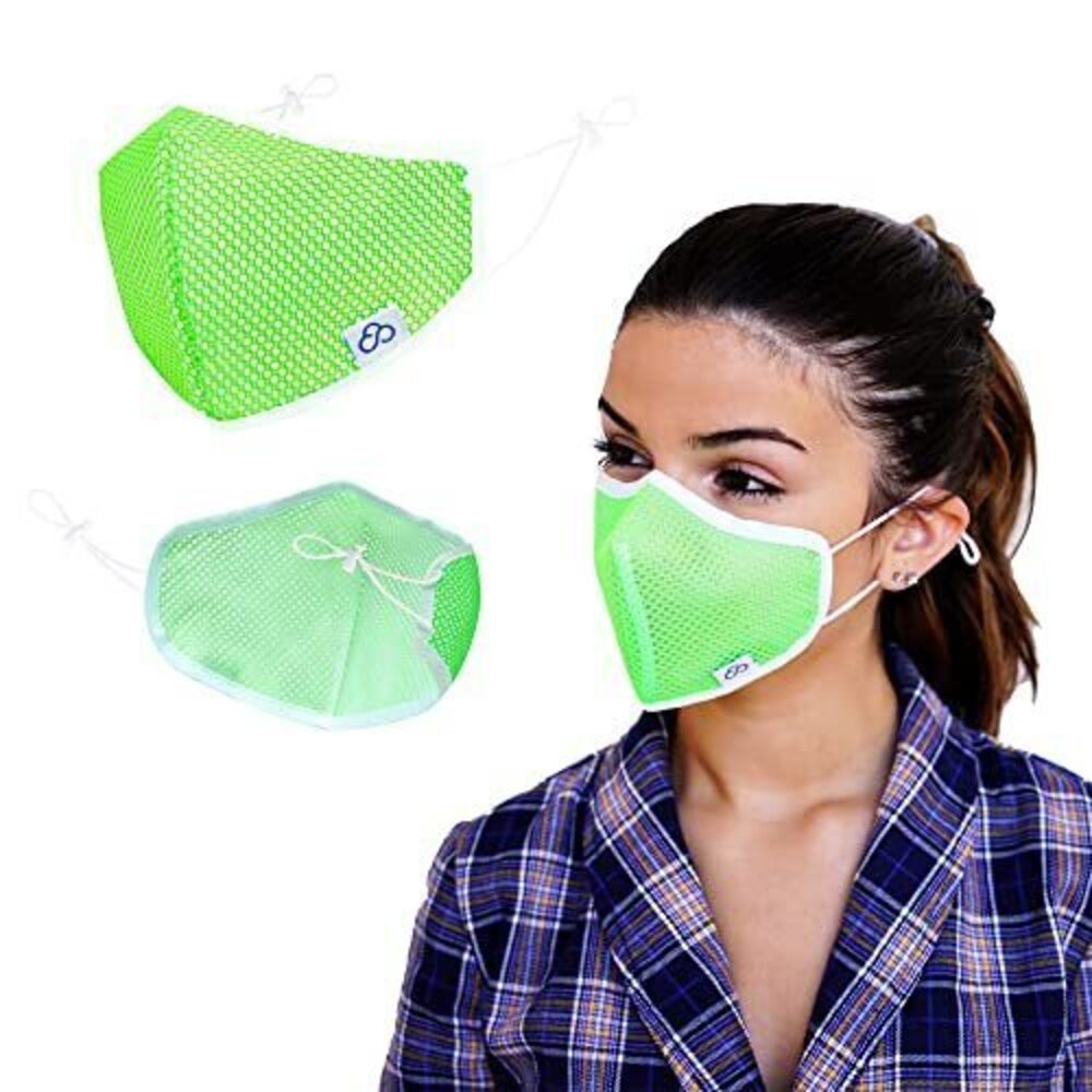 2555 [Adult Small Sports Mesh_Lime] Cloud Airflow Activewear Breathable